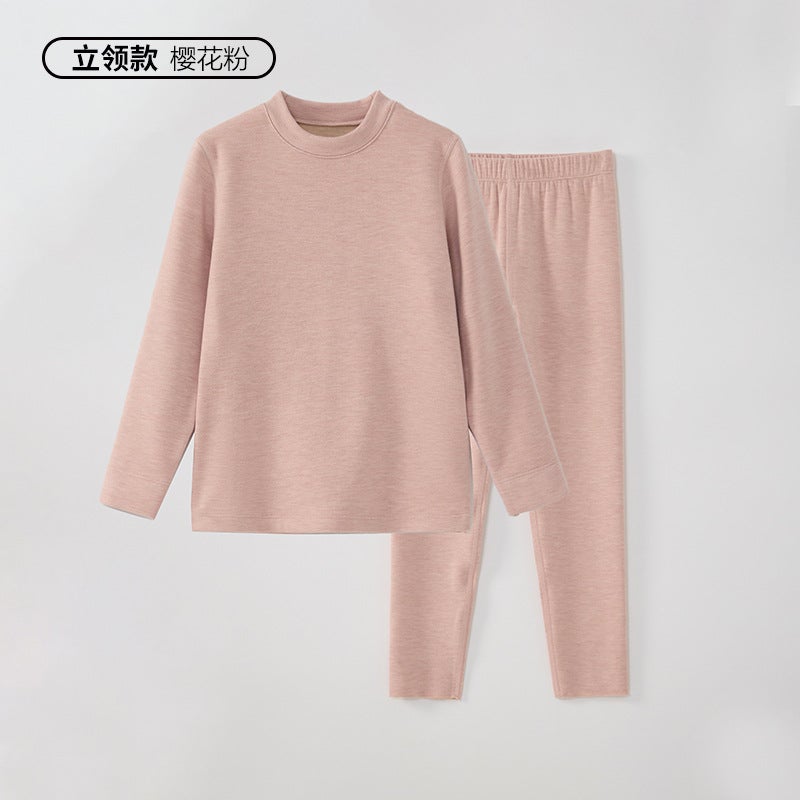 Children's Thickened Cashmere Silk Fleece-Lined Autumn Suit – Unisex 3-8 Years - Image 1